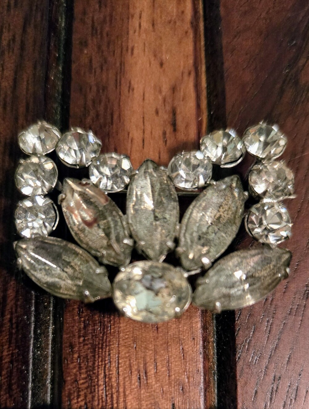Antique Art Deco Rhinestone Brooch